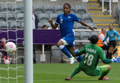 Elodie Thomis a libéré les Bleues (photo Eric Baledent/LMP) Elodie Thomis a libéré les Bleues (photo Eric Baledent/LMP)