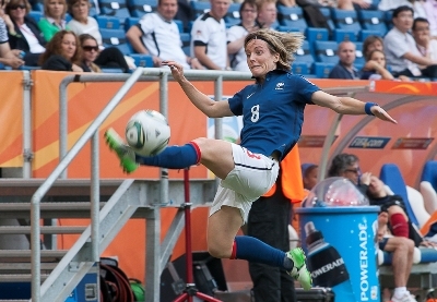 Sonia Bompastor aura à coeur de faire mieux face à la Suède (photo Eric Baledent/LMP)