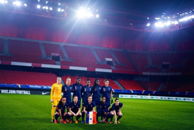 Les Bleues lors du match à Valenciennes (photo FFF) Les Bleues lors du match à Valenciennes (photo FFF)