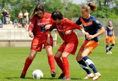 Agathe Calvié, à gauche, a arrêté sa carrière (photo DDM)