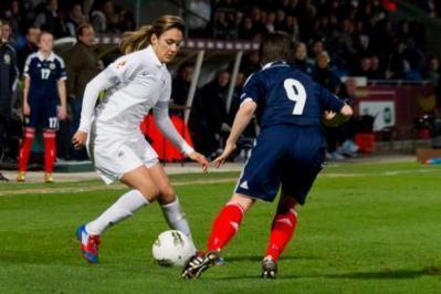 Louisa Necib a encore été élue femme du match (Photos Eric Baledent/LMP)