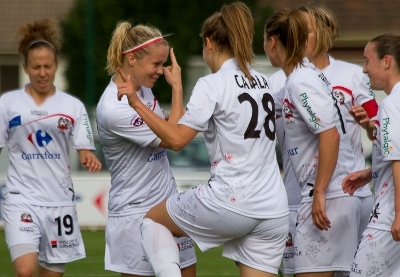 Neuf buts pour Juvisy, deuxième du championnat (photo W Morice)