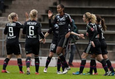Wendie Renard a inscrit le second but du match Wendie Renard a inscrit le second but du match