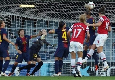 Arsenal a pris une nette option sur le terrain de Barcelone (photo FCB) Arsenal a pris une nette option sur le terrain de Barcelone (photo FCB)