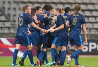 L'année 2012 touche à sa fin pour les Bleues, avec cet avant-dernier match (photo W Morice/LMP) L'année 2012 touche à sa fin pour les Bleues, avec cet avant-dernier match (photo W Morice/LMP)