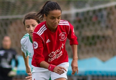 L'attaquante Gwenaëlle Migot espère un premier succès dimanche (photo W Morice/LMP)