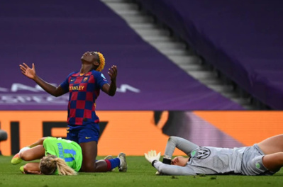 Oshoala à l'image de son équipe n'a été efficace (photo UEFA.com) Oshoala à l'image de son équipe n'a été efficace (photo UEFA.com)