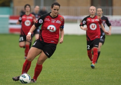 Audrey Février et les Guingampaises affrontent Saint-Etienne (photo LMP) Audrey Février et les Guingampaises affrontent Saint-Etienne (photo LMP)