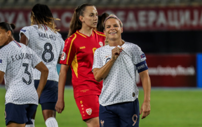 La joie de Le Sommer (photo G. Bigot/FFF) La joie de Le Sommer (photo G. Bigot/FFF)