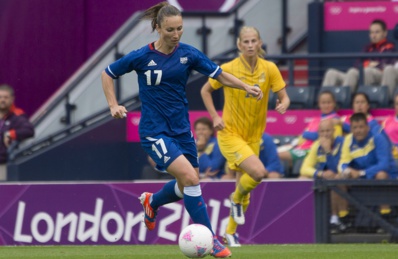 Thiney avec les Bleues lors des JO 2012 (photo Eric Baledent) Thiney avec les Bleues lors des JO 2012 (photo Eric Baledent)