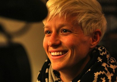 Megan Rapinoe est à Lyon (photo Q.Lafont/olweb.fr)