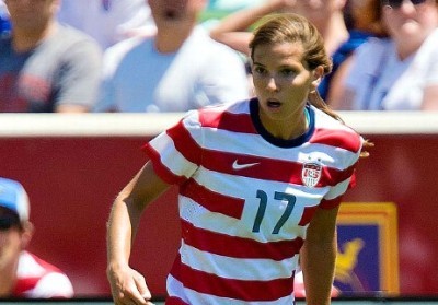 Tobin Heath lors des derniers JO Tobin Heath lors des derniers JO