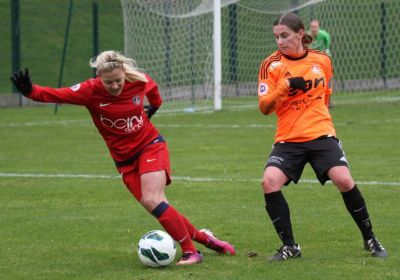 Laure Boulleau et le PSG ne lâchent rien (photo JL Martinet)