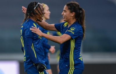 Malard et Majri se congratulent (photo OL) Malard et Majri se congratulent (photo OL)