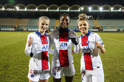 Trois premières pour Le Guilly, Sangaré et Hurtre (photo PSG) Trois premières pour Le Guilly, Sangaré et Hurtre (photo PSG)