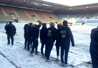 Les Bleues ont découvert la Meinau enneigée