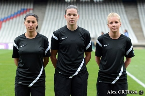 Les arbitres de la rencontre (Crédit Alexandre Ortega)