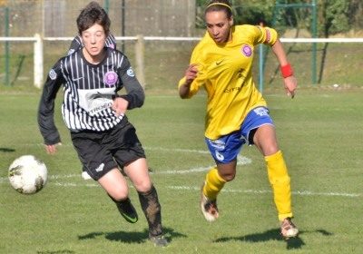 KhadijoU Ben Haddou lors des 32es de finale contre Laval (photo uscco compiègne)