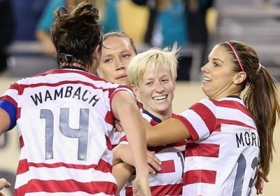 Alex Morgan a signé le doublé en finale de l'Algarve (photo fifa.com) Alex Morgan a signé le doublé en finale de l'Algarve (photo fifa.com)