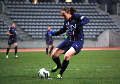 Sabrina Delannoy a inscrit le dernier but (photo A Massardi/les-feminines.fr) Sabrina Delannoy a inscrit le dernier but (photo A Massardi/les-feminines.fr)