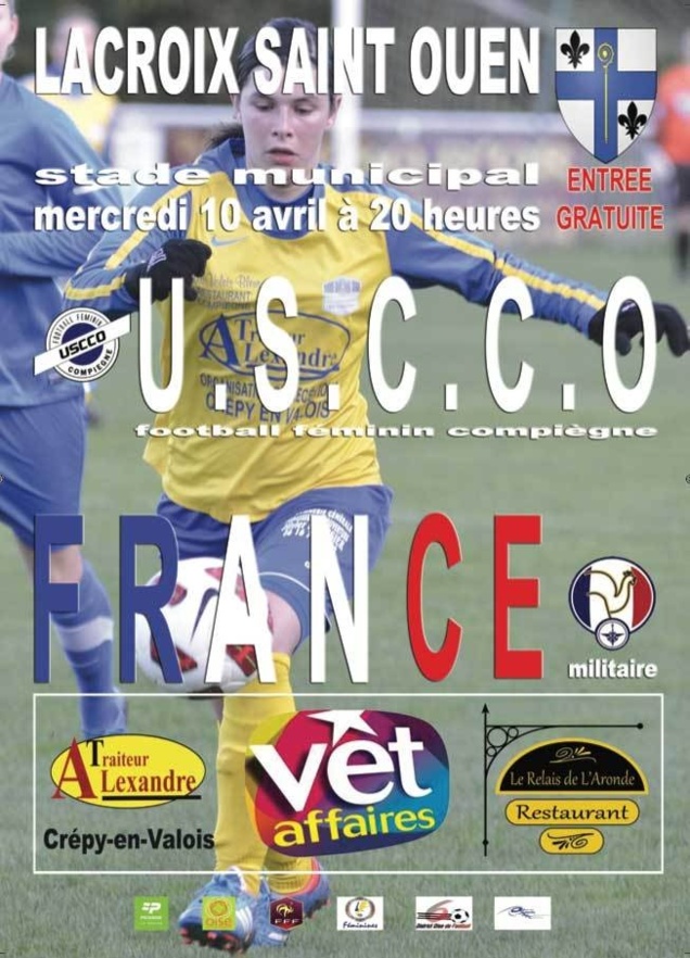 Amical - L'USCCO COMPIEGNE accueille l'équipe de France militaire ce mercredi
