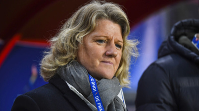 Brigitte HENRIQUES : "Dans notre programme, on a un plan performance 2024 pour le football féminin" Brigitte HENRIQUES : "Dans notre programme, on a un plan performance 2024 pour le football féminin"