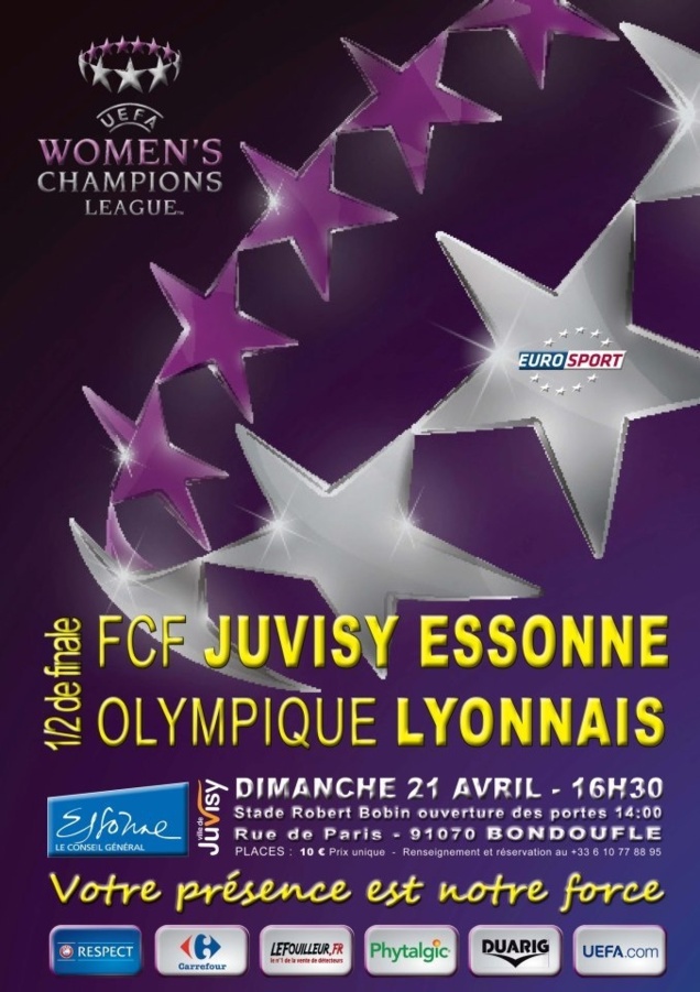Ligue des Champions - Demi-finale retour FCF JUVISY - OLYMPIQUE LYONNAIS