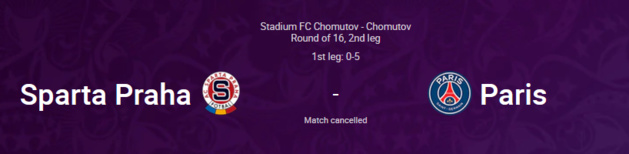 Ligue des Champions - SPARTA - PSG n'aura pas lieu mercredi, la suite reste à confirmer par l'UEFA Ligue des Champions - SPARTA - PSG n'aura pas lieu mercredi, la suite reste à confirmer par l'UEFA