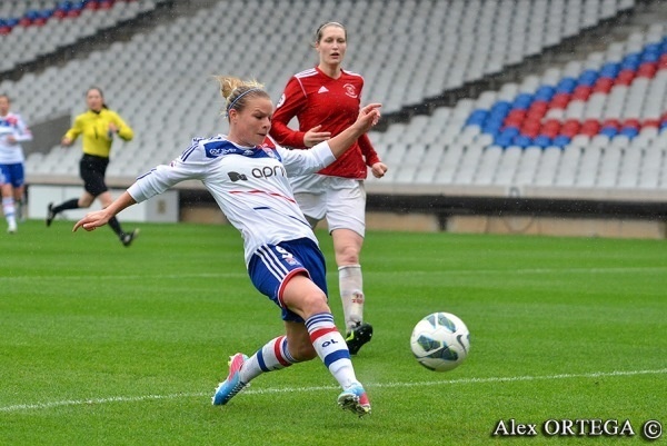 Eugénie Le Sommer a dignement fêté son anniversaire (photo Alex Ortega)