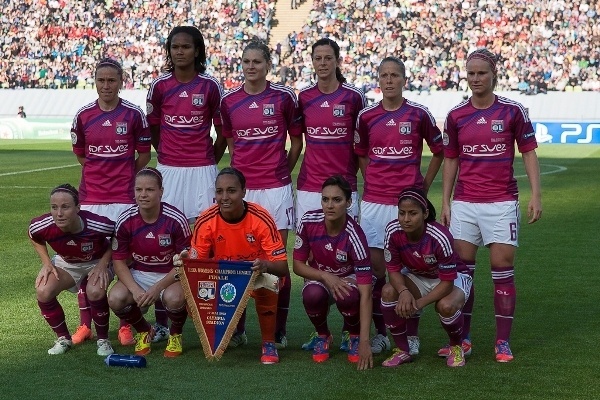 Le onze lyonnais l'an dernier lors du succès face à Frankfurt au stade olympique de Munich (photo Eric Baledent/LMP)