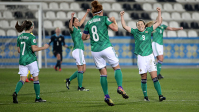 Simone Magill à droite a inscrit le but victorieux Simone Magill à droite a inscrit le but victorieux