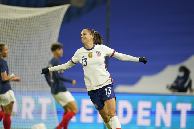 La gauchère Alex Morgan a conclu du droit le second but (photo USWNT) La gauchère Alex Morgan a conclu du droit le second but (photo USWNT)