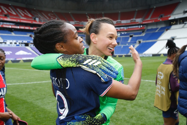 Katoto et Endler à la fin du match (photo PSG)