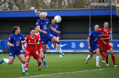 La déviation de la tête d'Harder fait basculer le match (photo UEFA.com) La déviation de la tête d'Harder fait basculer le match (photo UEFA.com)