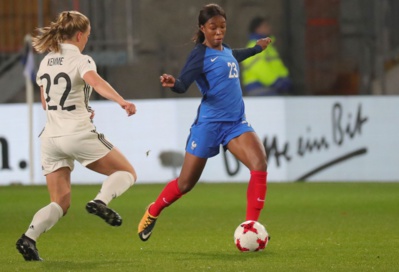 Geyoro face à l'Allemagne il y a trois ans (photo FFF) Geyoro face à l'Allemagne il y a trois ans (photo FFF)
