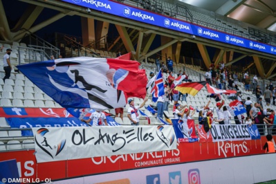 Les supporters lyonnais lors du déplacement à Reims en début de saison (photo Damien LG/OL) Les supporters lyonnais lors du déplacement à Reims en début de saison (photo Damien LG/OL)