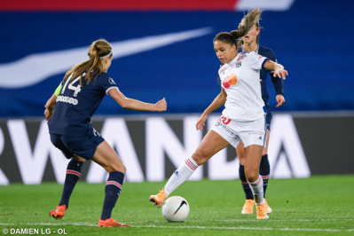 Cascarino lors du match aller (photo OL) Cascarino lors du match aller (photo OL)