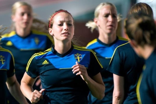 Kosovare Asllani et la Suède, prêtes à débuter (photo SVF)