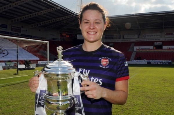 Jennifer Beattie qui Arsenal avec le doublé (photo Arsenal)