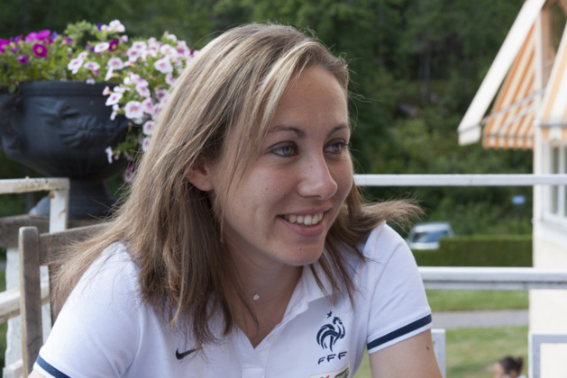 Sabrina Delannoy se méfie de l'Angleterre (Photo : Eric Baledent)