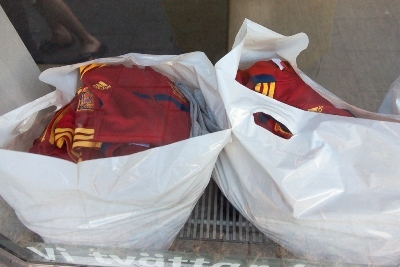 Les maillots espagnols sont lavés, l'Espagne prolonge l'aventure (photo Eric Baledent) Les maillots espagnols sont lavés, l'Espagne prolonge l'aventure (photo Eric Baledent)