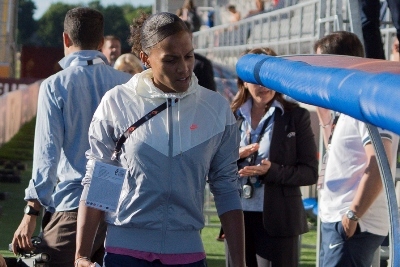 Marie-Laure Delie ne s'est plus entraînée depuis la séance d'avant match de jeudi dernier (photo Eric Baledent)