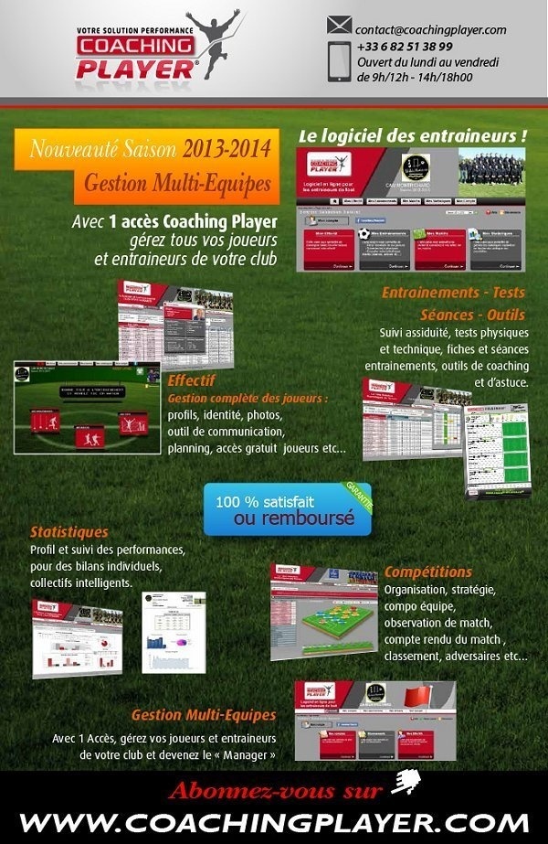 Éducateurs - COACHING PLAYER évolue, bénéficiez de 30% de remise grâce à l'offre partenaire FOOTENGO... Éducateurs - COACHING PLAYER évolue, bénéficiez de 30% de remise grâce à l'offre partenaire FOOTENGO...