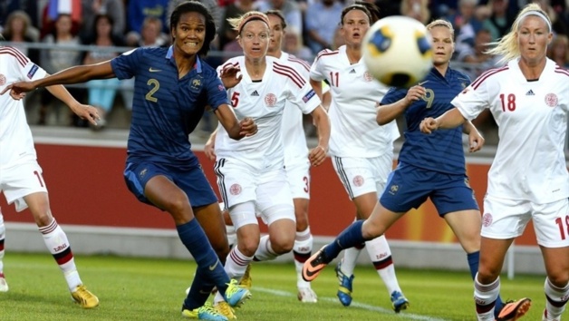 Wendie Renard a été la seule française à écoper d'un carton jaune (Photos : UEFA.com)