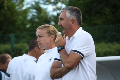 Le sélectionneur Gilles Eyquem et son adjointe Sandrine Ringler ont pu affiner leurs choix (photo S Duret)