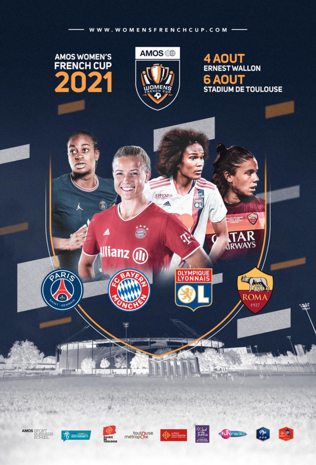 AMOS Women’s French Cup : PSG, OL, Bayern et AS Roma pour la 4e édition