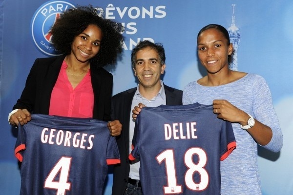 Retour sur Paris pour Laura Georges et Marie-Laure Delie (photo PSG)