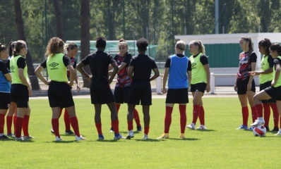 Sarah Cambot est l'une joueuse clé du groupe guingampais Sarah Cambot est l'une joueuse clé du groupe guingampais