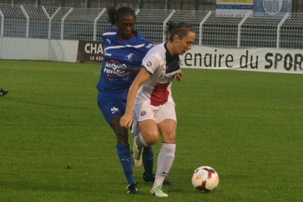 Face à l'audace de Soyaux, la défense du PSG a été mise à mal (photo C Ringaud) Face à l'audace de Soyaux, la défense du PSG a été mise à mal (photo C Ringaud)