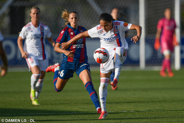 Amel Majri, buteuse puis passeuse décisive pour son équipe (photo OL)